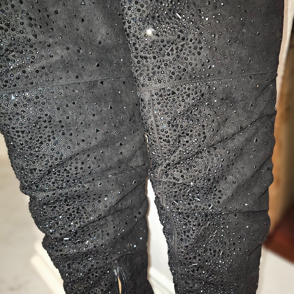 Jessica Simpson OTK Rhinestone Boots - Picture 4 of 7